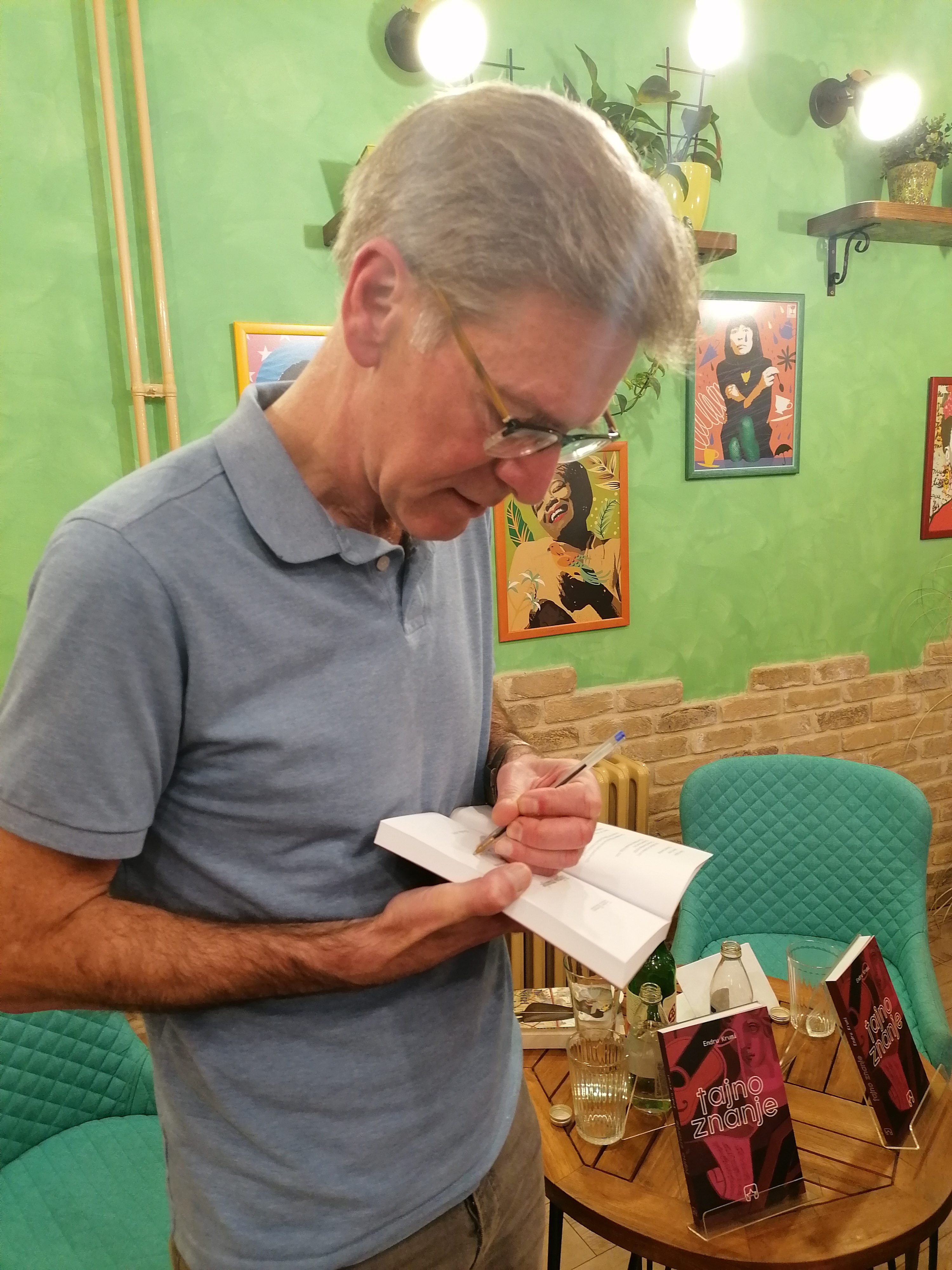 Andrew Crumey in Belgrade in 2022